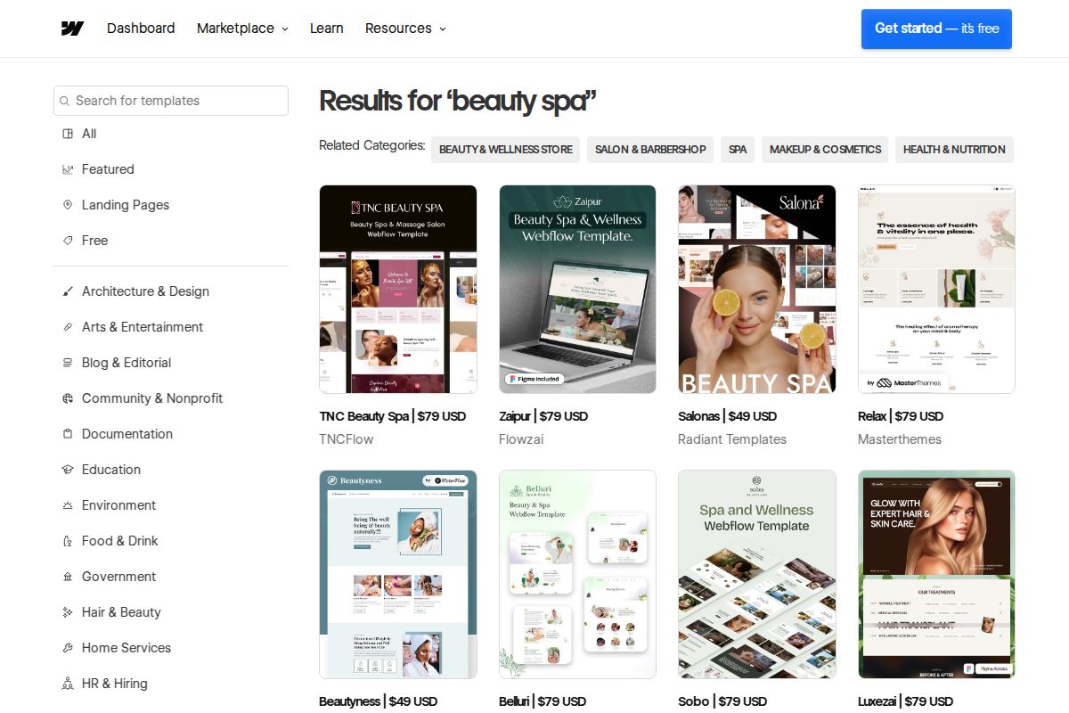 Template para Estética